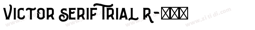 Victor Serif Trial R字体转换